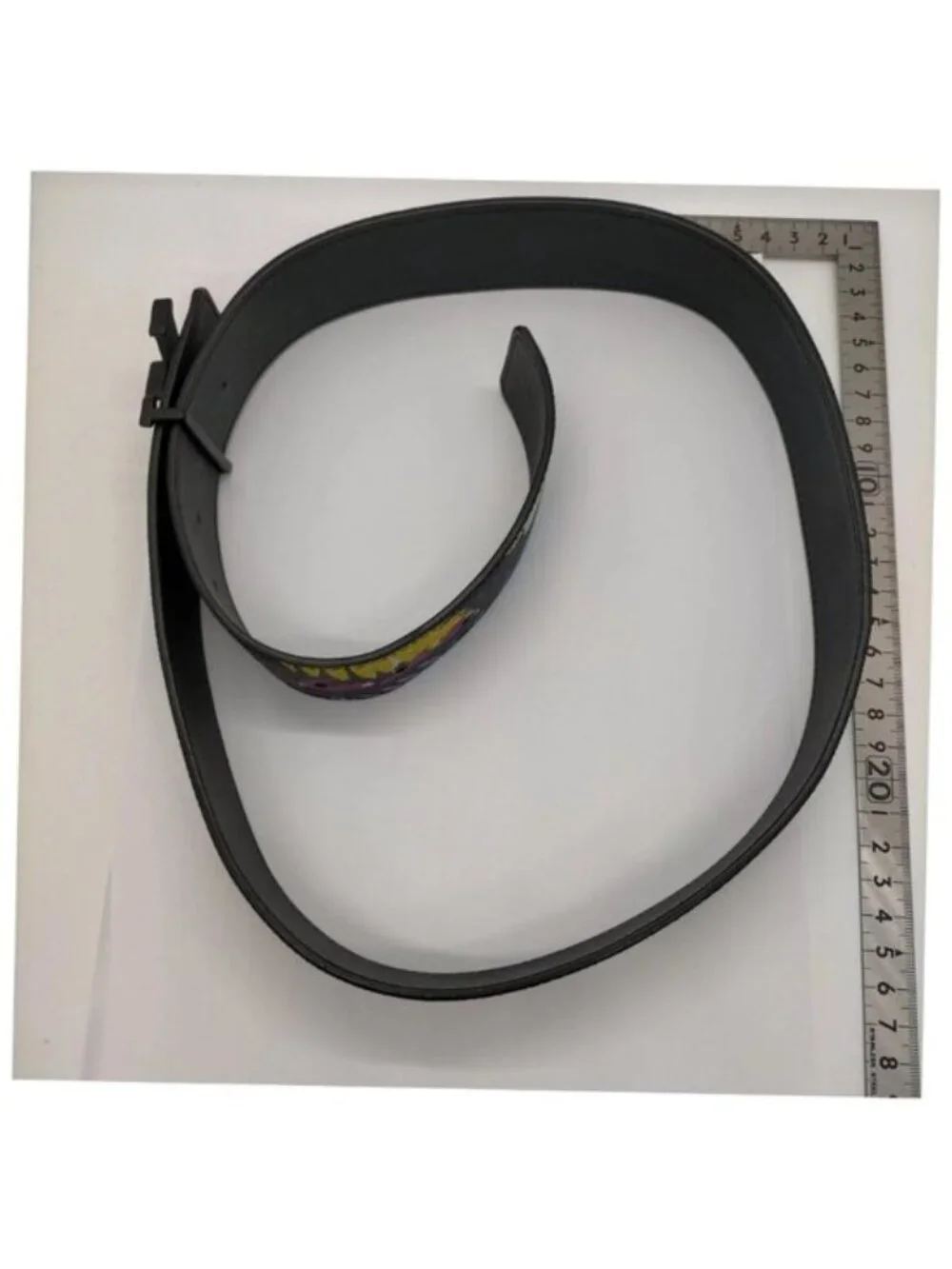 Authentic Louis Vuitton LV Belt Monogram Floral Black